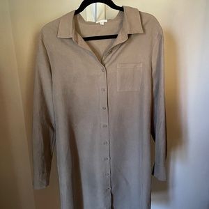 Garnet Hill Silk/Linen Shirtdress, Size 10
